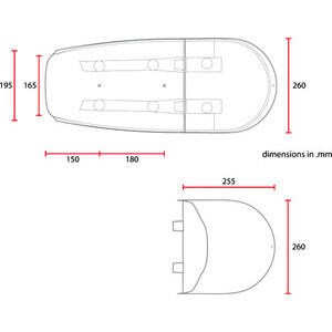 Universal motorcycle complete seat Scrambler Multi black - Pictures 7