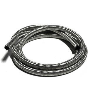 Fuel hose 10x14mm braided stainless