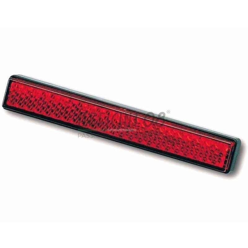 Rear reflector 100x13mm self-adhesive red