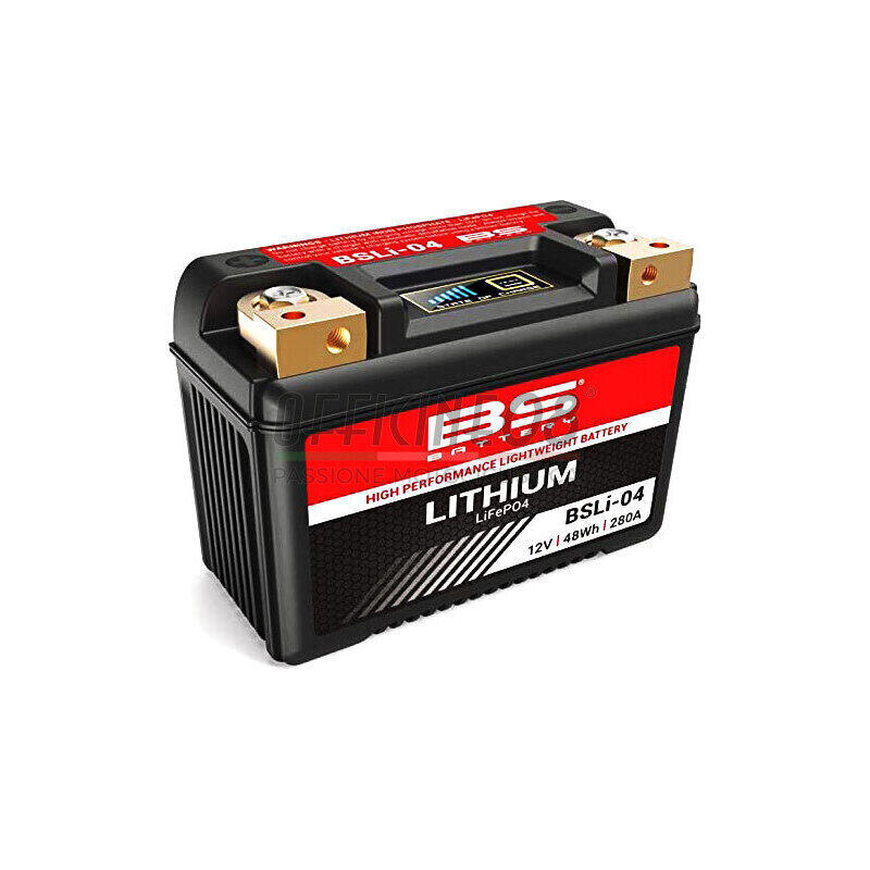 Batteria litio LiFePO4 BS Battery BSLi-04 12V-280A, 4Ah