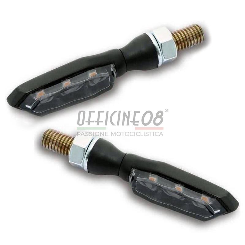 Coppia frecce led Highsider Sonic nero opaco fumè