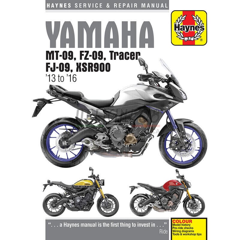 Workshop manual Yamaha MT-09 -'16