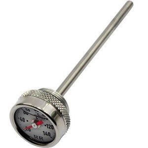 Engine oil thermometer M26x1.5 length 120mm dial white