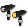 Led winkers Highsider Mono Bullet black pair - Pictures 1