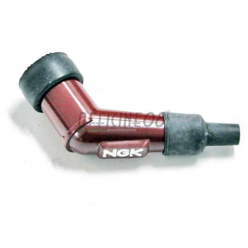 Cappuccio candela NGK YD05F-R 120° 12mm corto rosso