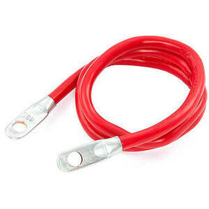 Cavo batteria 25cm rosso