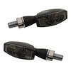 Coppia frecce led Highsider Blaze nero opaco con luce posizione fumè - Foto 1