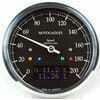 Strumento elettronico multifunzione Motogadget ChronoClassic Speedo 200Km/h Dark ghiera lucida - Foto 1