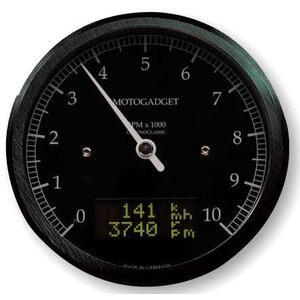 Electronic multifunction gauge Motogadget ChronoClassic Tacho 10K Dark