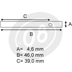 Bremssattel stift Nissin länge 46mm satz - Bilder 2