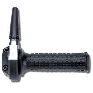 Throttle 22mm single-cable Tommaselli Ghepard black grips