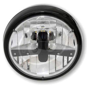 Full led headlight 7'' Highsider Reno Type3 black polish - Pictures 2