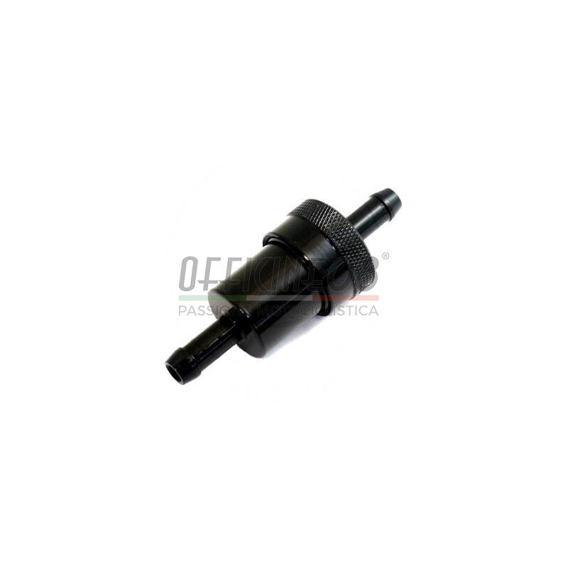 Fuel filter 8mm alloy black