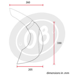 Motorcycle headlight fairing British ABS - Pictures 5