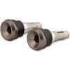 Coppia contrappesi antivibranti portaspecchietti Highsider Akron LS titanio - Foto 1