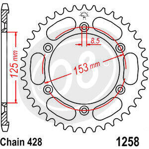 Corona trasmissione JT Sprockets JTR1258 - Foto 2