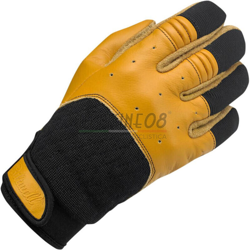Motorcycle gloves BiltWell Bantam mustard/black