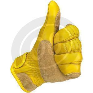 Motorcycle gloves BiltWell Work yellow - Pictures 4