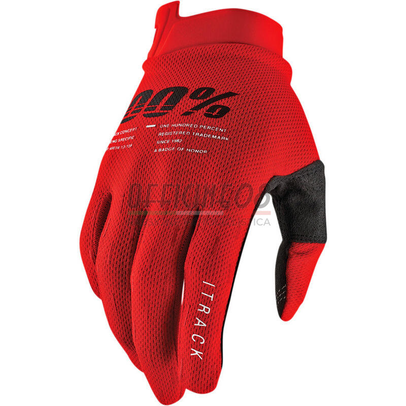 Motorcycle gloves 100% I-Track red