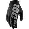 Motorcycle gloves 100% Brisker black - Pictures 1