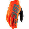 Motorcycle gloves 100% Brisker orange - Pictures 1