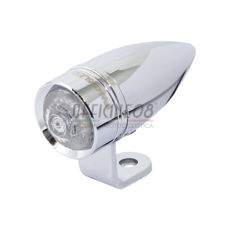 Fanalino posteriore led Highsider Mono Bullet cromo