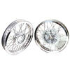 Ruota a raggi per Moto Guzzi Serie Grossa 18''x2.15 - 18''x2.15 spalla alta CNC kit completo - Foto 1