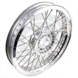 Ruota a raggi per Moto Guzzi Serie Grossa 17''x3.00 - 17''x4.25 CNC kit completo - Foto 3