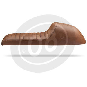 Universal motorcycle complete seat Classic brown - Pictures 4