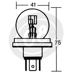 Bulbo alogeno 6V-R2, 45/40W - Foto 2