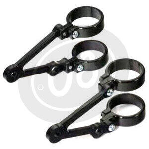  CICMOD Universal 35mm-43mm Headlight Mount Brackets Fork Ear  Motorcycle Chopper Cafe Racer Black