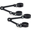 Supporto faro laterale LSL Cafe Racer lungo nero coppia - Foto 1