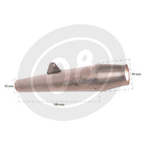 Exhaust muffler Spark Sinfonia 45mm stainless - Pictures 2