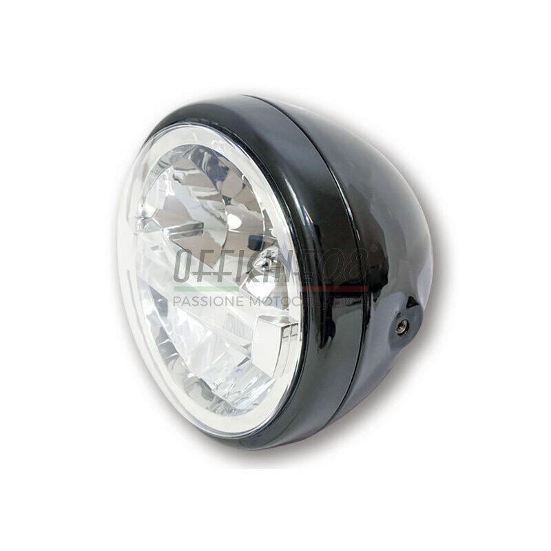 Full led headlight 7'' Highsider Reno Type4 black polish