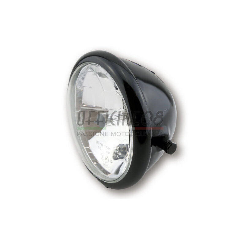 Halogen headlight 5.3/4'' Bates black