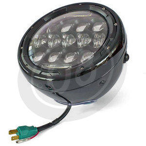 Full led headlight 7'' Multi black polish - Pictures 5
