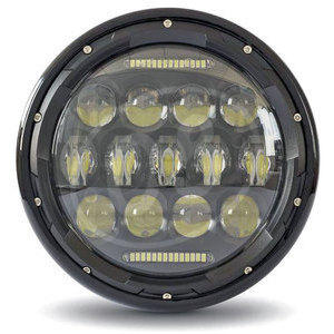 Full led headlight 7'' Multi black polish - Pictures 4