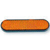 Rear reflector 100x28mm self-adhesive curved orange - Pictures 1