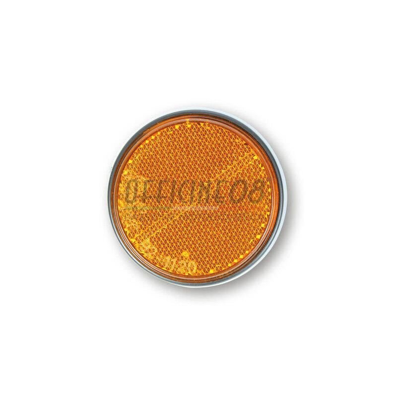 Side reflector 60mm self-adhesive orange