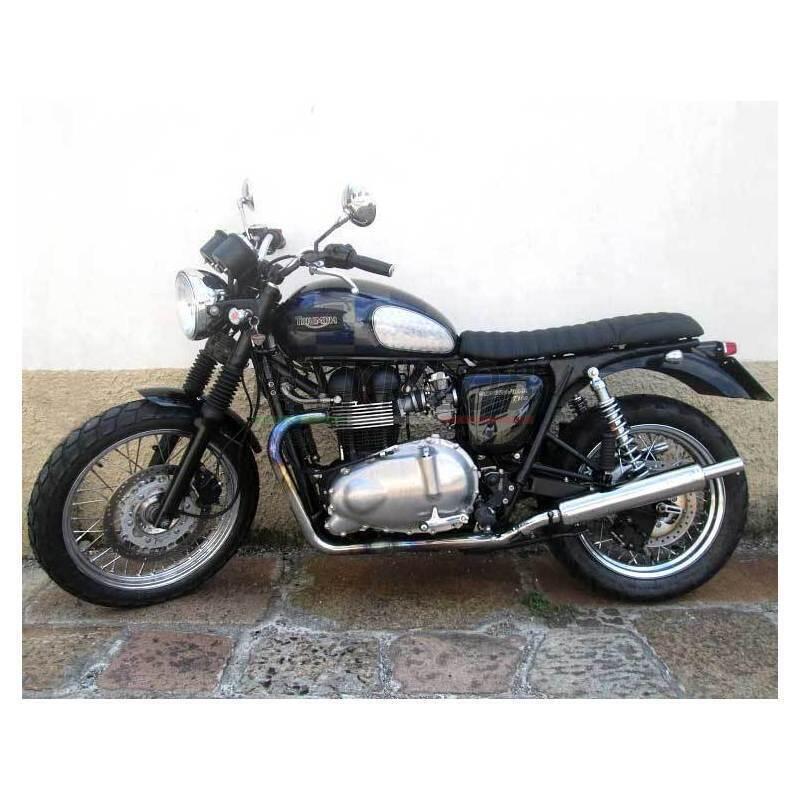 Auspuff Schalldämpfer Triumph Bonneville 800 -'07 Mass Classic paar