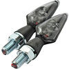 Par de intermitentes led Highsider Stream negro mate ahumado - Fotos 1