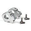 Coppia riser LSL arretrati 16/35mm manubrio 22mm grigio - Foto 1