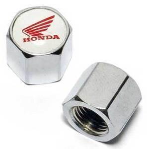 Tire valve stem caps pair Honda