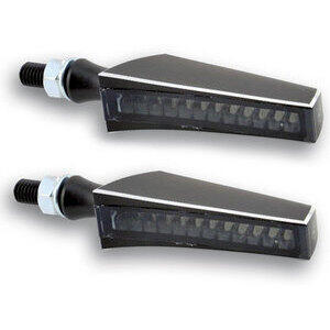 Led winkers sequence light Highsider STS-1 black matt smoked pair