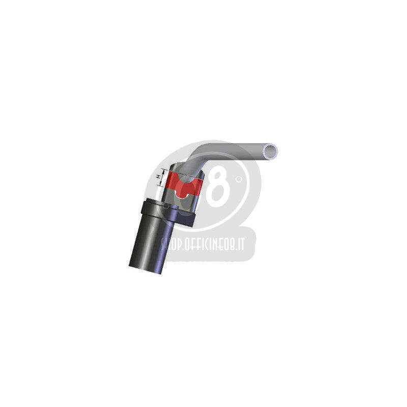 Spessore rialzo riser manubrio 22mm LSL coppia