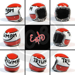 Ciondolo portachiavi casco Triumph - Foto 5