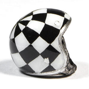 Keyholder pendant helmet Checkered Flag