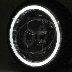Full led headlight 5.3/4'' Highsider Pecos Type7 low mounting chrome - Pictures 4