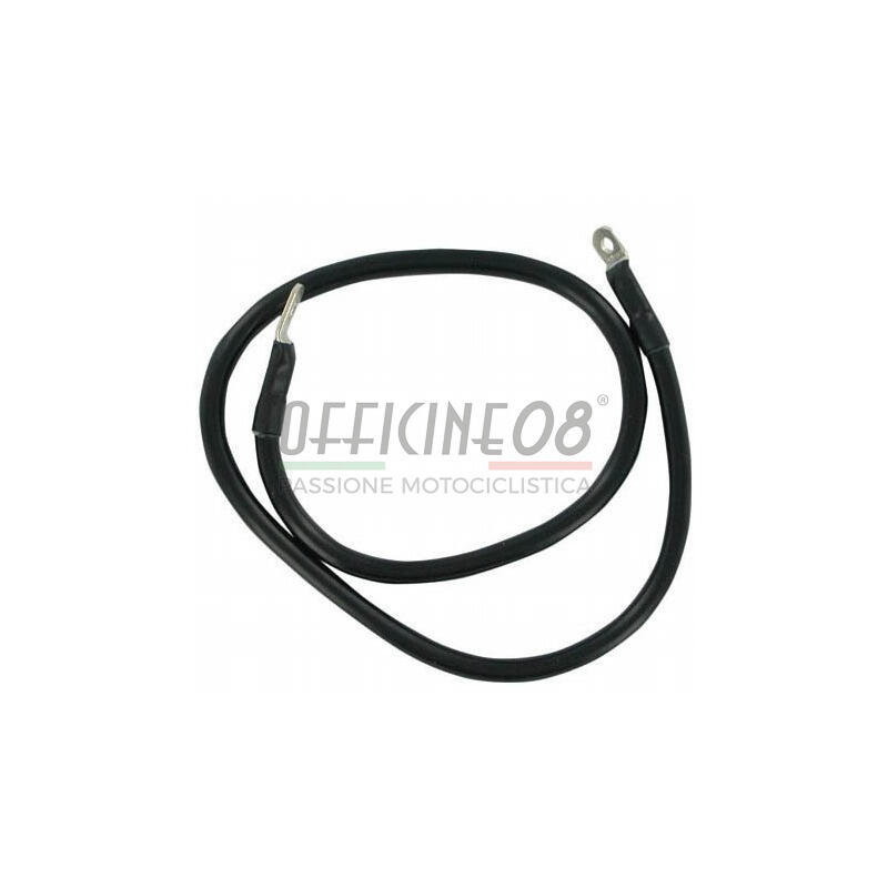 Battery cable 23cm black 6-8mm