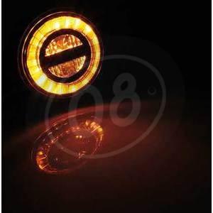 Coppia frecce led Highsider Rocket Bullet cromo fumè - Foto 2